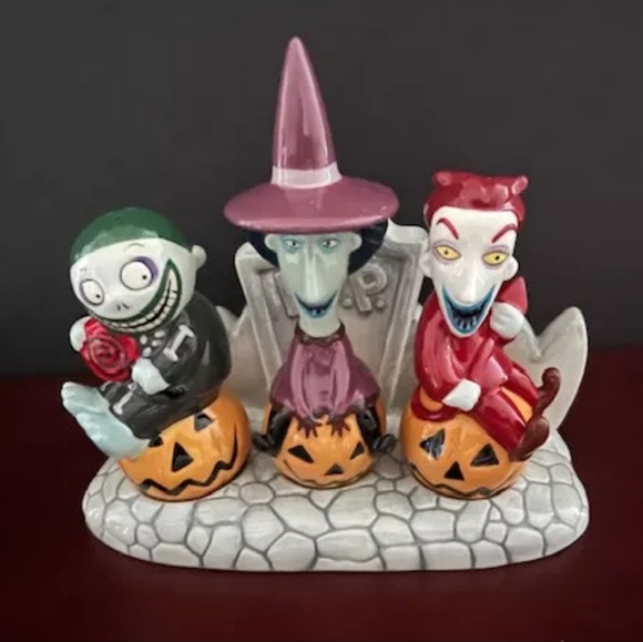 VintageDisney's The Nightmare Before Christmas "Lock Shock & Barrel" S&P Shakers - Picture 7 of 7